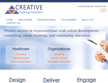 Tablet Screenshot of creativetrainingsolutions.com